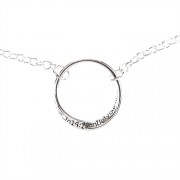 Bracelet Silver Plated Inspiring Ephesians 2:8, 7.5 Inch +1 Inch Ex