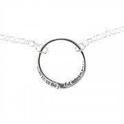 Bracelet-Silver Plated Inspiring John14:6-7.5 Inch+1 Inch Extension