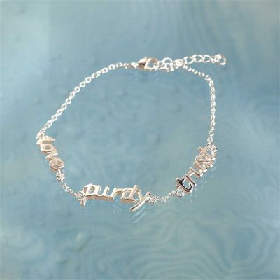 Bracelet Silver Plated Love, Purity, Trust 7.5+1 Pack of 2 - 714611170297 - 35-4637
