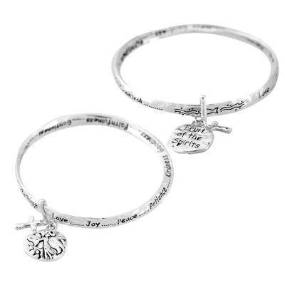 Bracelet-Silver Plated Mobius Fruit of the Spirit - 603799216067 - 35-5507