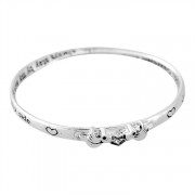 Bracelet-Silver Plated Mobius Guardian Angel