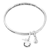 Bracelet-Silver Plated Mobius Jeremiah 29:11