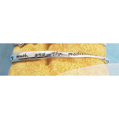 Bracelet Silver Plated Mobius Psalm 19:14 - 714611141396 - 35-5088