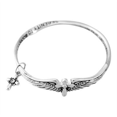 Bracelet-Silver Plated Mobius Serenity Prayer - 603799216081 - 35-5509