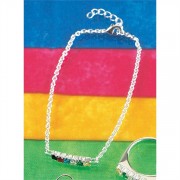 2pk - Bracelet Silver Plated Plan of Salvation Multi Stones 7.5 In. +1  - (Pack of 2)