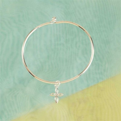 Bracelet Silver Plated Say Your Prayers Bangle - 714611172406 - 73-2808P