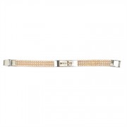 2pk -Bracelet-Stainless Steel Clear Stone-7.5" (Pack of 2) 2pk -Bracelet-Stainless Steel Clear Stone-7.5" (Pack of 2)