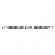 2pk -Bracelet-Stainless Steel Green Stone-7.5" (Pack of 2) 2pk -Bracelet-Stainless Steel Green Stone-7.5" (Pack of 2)