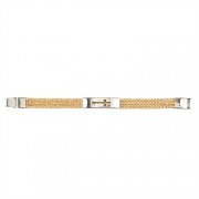 2pk -Bracelet-Stainless Steel Topaz Stone-7.5" (Pack of 2) 2pk -Bracelet-Stainless Steel Topaz Stone-7.5" (Pack of 2)