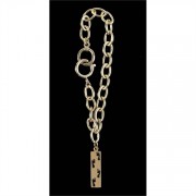 4pk -Bracelets Gold Plated Footprints/Tiffany Link Chain Pack of 4