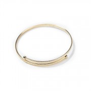 Bracelets Gold Plated Single Halo Etched