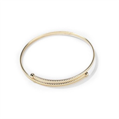 Bracelets Gold Plated Single Halo Etched - 714611143826 - 35-5156