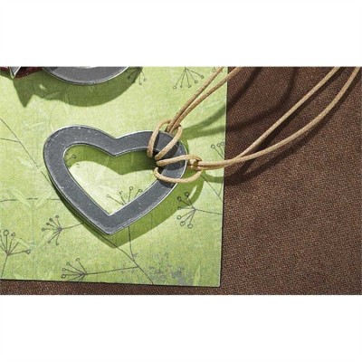 Bracelets Pewter Cutout Heart 7.5 Inch Natural Pack of 2 - 714611142416 - 32-8081