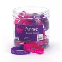 24pk -Bracelets Silicone I Know That Princess (Pack of 24)