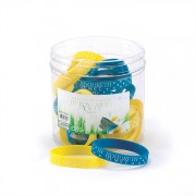 24pk -Bracelets Silicone Psalm 23 He Restoreth My Soul 24pk