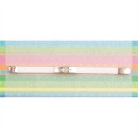2pk -Bracelets White Silicone/Cross 7.5 Inch (Pack of 2)
