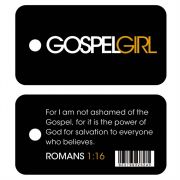 Brag Tag Plastic Gospel Girl Pack of 12