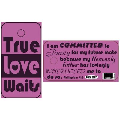 Brag Tag True Love Waits Pack of 12 - 603799222419 - BT-34