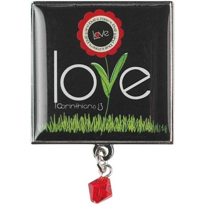 Brooch Love 1 Corinthians 13, Pack of 6 - 603799434775 - JAB-500