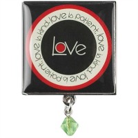 6pk -Brooch Love Is Patient, Large Pack of 6