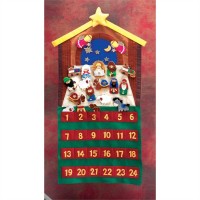 2pk -Calendar Felt Advent W/ 24 Pcs (Pack of 2)