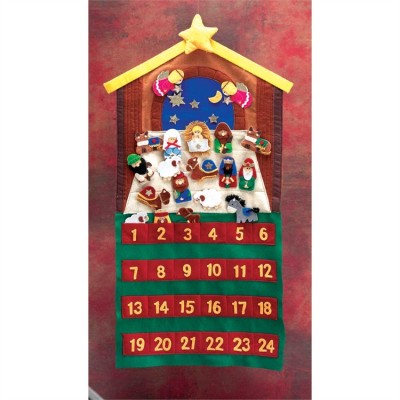 Calendar Felt Advent W/ 24 Pcs (Pack of 2) - 603799349499 - CHNATF-1 Calendar Felt Advent W/ 24 Pcs (Pack of 2) - 603799349499 - CHNATF-1