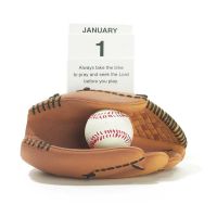 Calendar Resin Baseball Always Pray Pack of 2