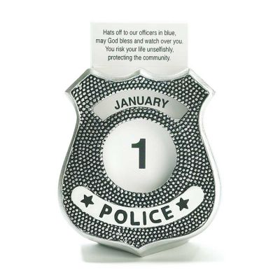 Calendar Resin Police Hats off to Our Officers Pack of 2 - 603799562201 - CALR-102