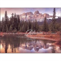 Castle Mountain & Boreal Forest Wall Plaque Castle Mountain & Boreal Forest Wall Plaque