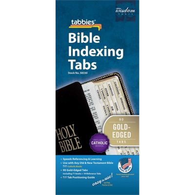 Catholic Gold Bible Tabs Pack of 10 -  - BA-58330