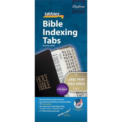 Catholic Large Print Bible Tabs Pack of 10 -  - BA-58335