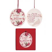 Christmas Ornament Resin 3.5in A Sign from Heaven (Pack of 3)