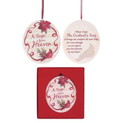 Christmas Ornament Resin 3.5in A Sign from Heaven (Pack of 3) - 603799592109 - CHO-8022