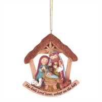 3pk -Christmas Ornament Resin 3" The Little Lord Jesus, (Pack of 3)