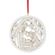 Christmas Ornament Resin 3in. Holy Family (Pack of 6)