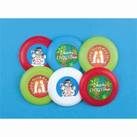 Christmas Silicone Bracelet Red/Green/White Disk Pack of 4