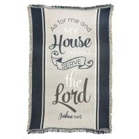 Cotton Throw Rug-48x60in. As For Me And My House
