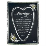 Cotton Throw Rug-48x68-Marriage The Two Will Become One
