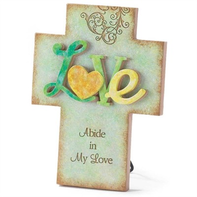 Cross Tabletop Resin 4.6x6 Love Pack of 2 - 603799429580 - RTTC-35