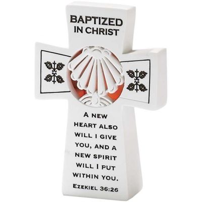 Cross Tabletop Resin Baptized Figurine (Pack of 2) - 603799513944 - CRTTR-8