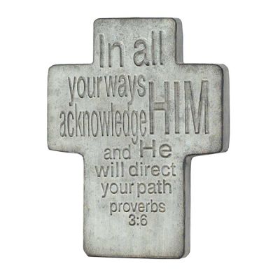 Cross Wall 13 inches Height Metal In All Your Ways (Pack of 2) - 603799581271 - MWP-702