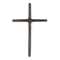 Cross Wall Metal/Black/Brown 13.25 inch Pack of 3