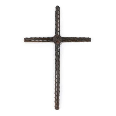 Cross Wall Metal/Black/Brown 13.25 inch Pack of 3 - 603799561211 - MWC-331