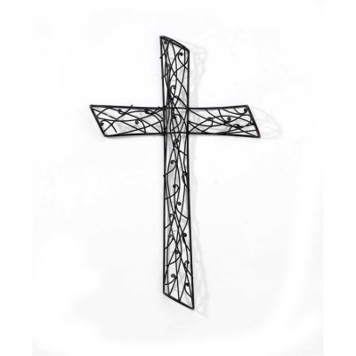Cross Wall Metal Sculpted 21 Inch Pack of 2 - 603799387910 - MWC-300