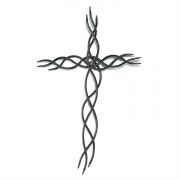 Cross Wall Metal Three Points 18 inch Copper Wash (Pack of 2)