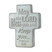 Cross Wall Tin May The Lord Bless You (Pack of 2)