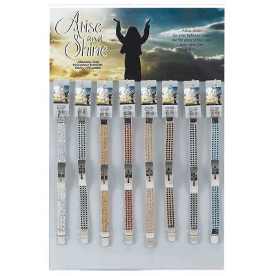 Display-Silver Plated/Gold plated Arise & Shine Bracelet-32 Pc - 714611185598 - 32-5830