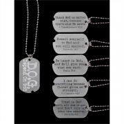 24pk -Dog Tag Chain Necklace (Pack of 24)