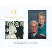 3pk -Double Photo Frame 8x10 50th Anniversary (Pack of 3)