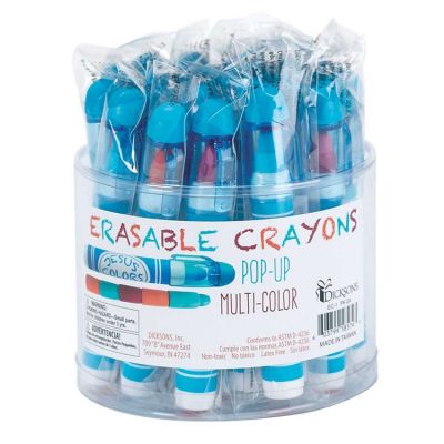 Erasable Crayons 3 Asst (Pack of 24) - 603799585743 - EC-1